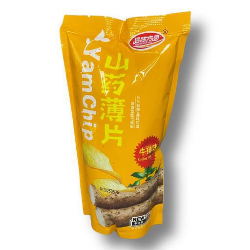 Чипсы из батата «Yamchip» со вкусом стейка на гриле 27 г (Китай)