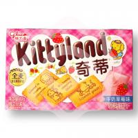 Печенье с клубничным шоколадом «Kittyland» 70 г (Китай) 1/36 шт