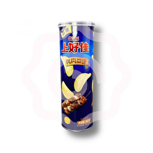 Чипсы «Oishi Toss» со вкусом мяса на гриле 85 г (Китай)