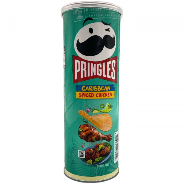 Чипсы «Pringles» со вкусом карибской пряной курочки 100 г (Южная Корея)