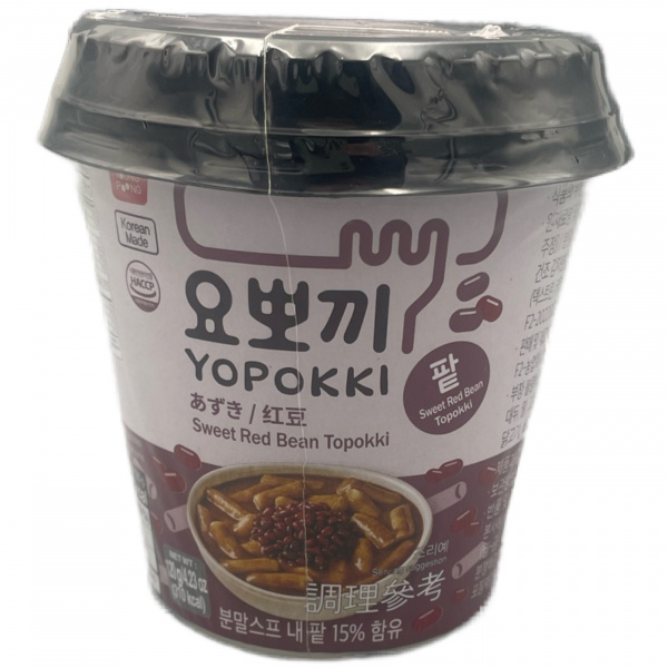 Топокки «Yopokki» в неостром сладком соусе из красной фасоли 120 г (Южная Корея)