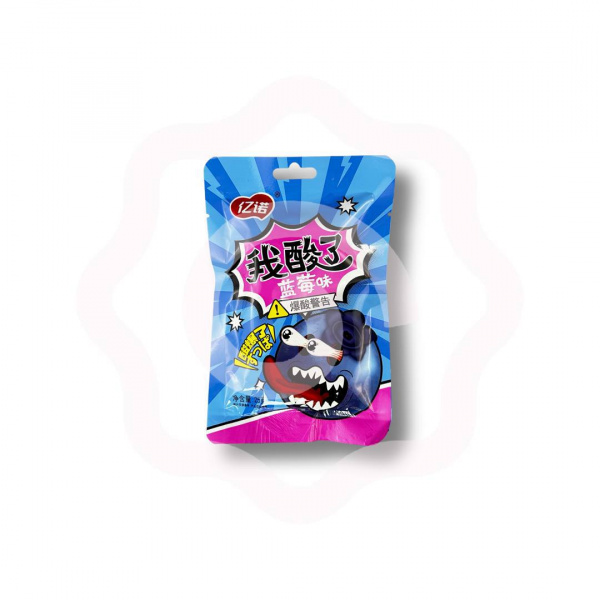 Карамель IZI "Crazy Fruits" со вкусом лесной черники кислые 25 г