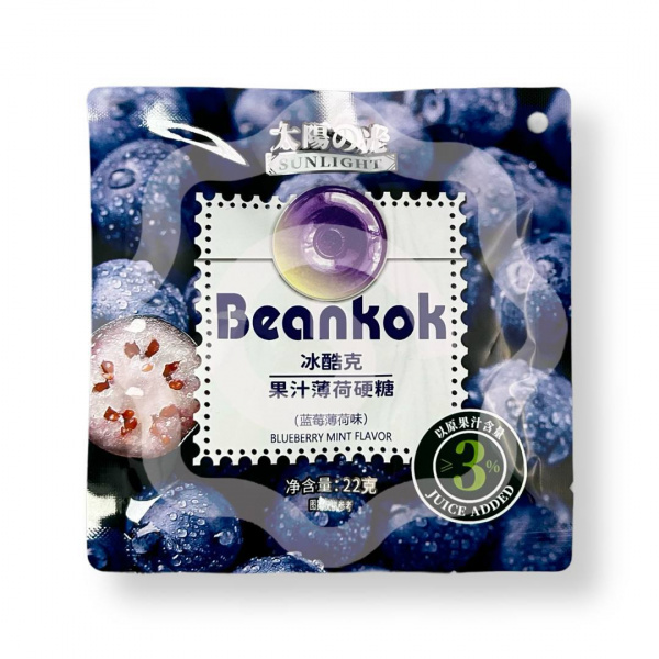 Карамель BEANKOK "Мята-черника" 22 г