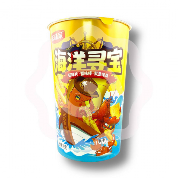 Чипсы TIANWEIJIA со вкусов трех видов морепродуктов 200 г