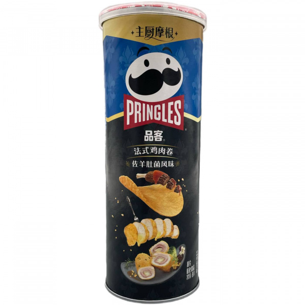 Чипсы «Pringles» со вкусом куриного французского твистера и сморчков 80 г (Китай)