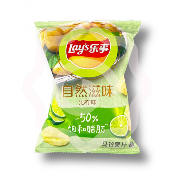Чипсы «Lays» со вкусом лайма 65 г (Китай)