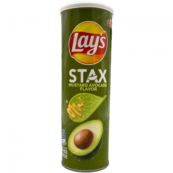 Чипсы «Lay's Stax» со вкусом авокадо и горчицы 90 г (Китай)
