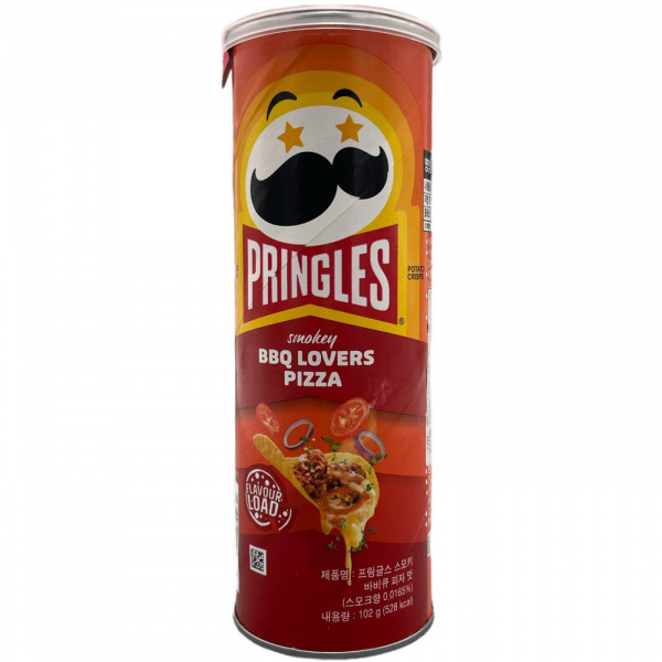 Чипсы «Pringles» со вкусом пиццы барбекю 102 г (Япония)