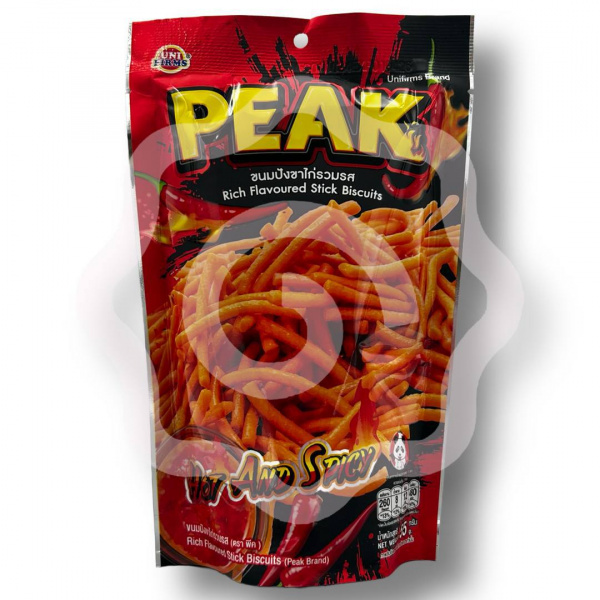 Пшеничные палочки «PEAK» со вкусом перца чили 55 г (Тайланд)