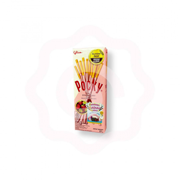 Печенье «Pocky» в шоколадно-клубничной глазури 21 г (Индонезия)