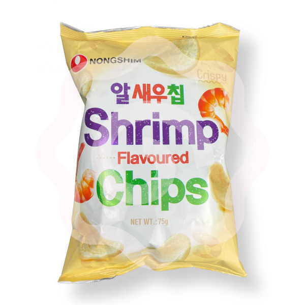 Чипсы NONGSHIM "Shrimp Flavoured Chips" с креветочным вкусом 75 г