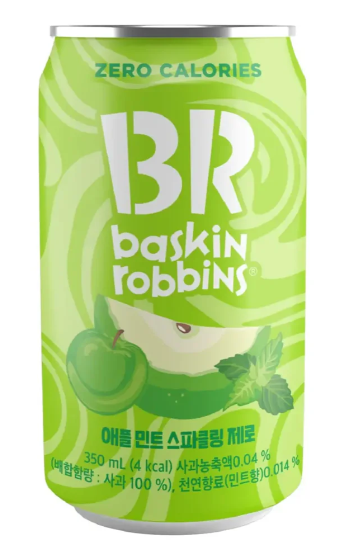 Напиток BASKIN ROBBINS "Apple Mint Zero" газированный 0.35 л