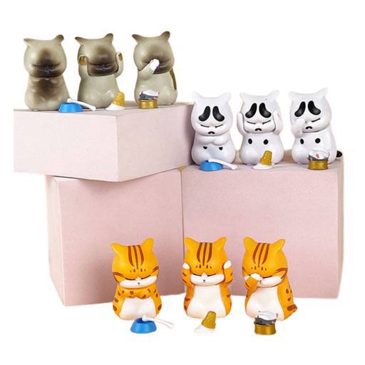 Фигурки «Кошечки с эмоциями» 5 см (1 шт)