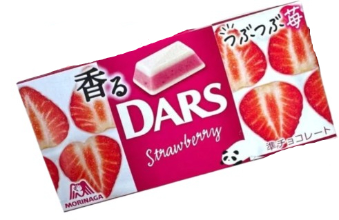 Шоколад MORINAGA "Dars. Ароматная клубника" белый 46 г
