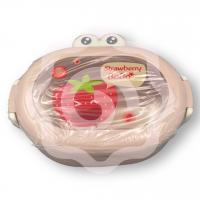 Ланчбокс "клубничка"розовый