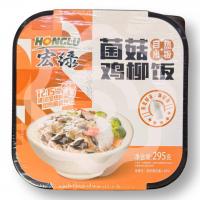 Рис саморазогревающийся «Honglu» с жареным куриным филе и грибами 295 г (Китай) 1/12