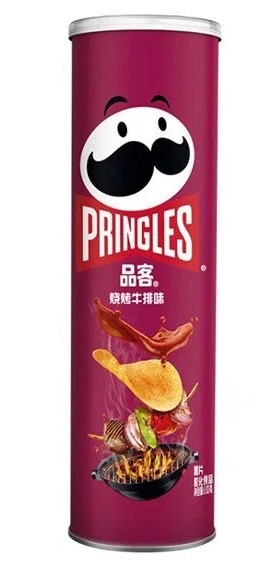 Чипсы «Pringles» со вкусом барбекю 110 г (Китай) 1/20