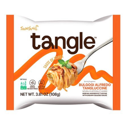 Паста SAMYANG "Фетучини" со вкусом говядины в сливочно-сырном соусе 108 г
