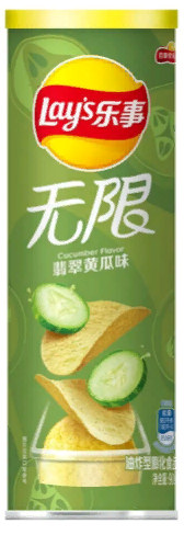 Чипсы «Lays» Stax со вкусом огурца 90 г (Китай)