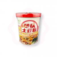 Рамен крахмальный с перцем чили зеленью и фасолью 333 г (Китай)
