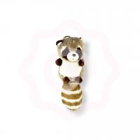 Мягкий брелок «Енот» бежевый