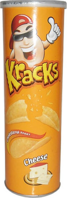 Чипсы «Kracks» со вкусом сыра 160 г (Малайзия) 1/14