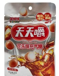 Жевательные конфеты в сладкой хрустящей глазури со вкусом колы 22 г (Китай) 1/12/288