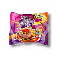 Рамен с пшеничной лапшой со вкусом говядины и острой маринованной капустой кимчи 117 г (Китай)
