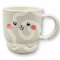 Кружка пластиковая «Зайка» белая