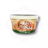 Удон обжаренный в остром красном масле с корнем лотоса 252 г (Китай) 1/12