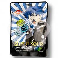 Леденцы кислые со вкусом черники с шипучкой в центре 24 г (Китай) 1/20/240