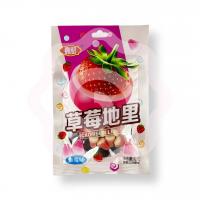 Мармелад жевательный в глазури с фруктовым соком клубника 30 г (Китай)