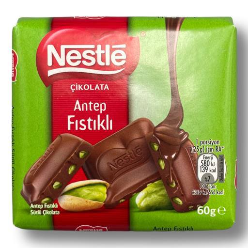 Шоколад «Nestle» молочный с фисташками 60 г (Турция)