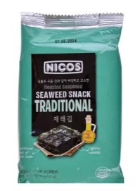Морская капуста NICOS "Seaweed Snack. Традиционная" 4 г