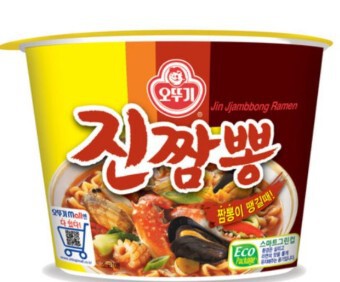 Лапша OTTOGI "Jin Jjambbong Ramen" со вкусом морепродуктов острая 115 г