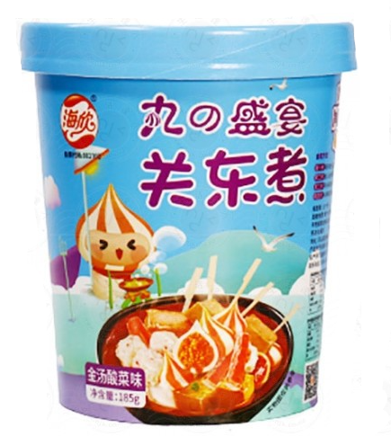 Лапша HAIXIN "Oden" со вкусом кимчи 185 г