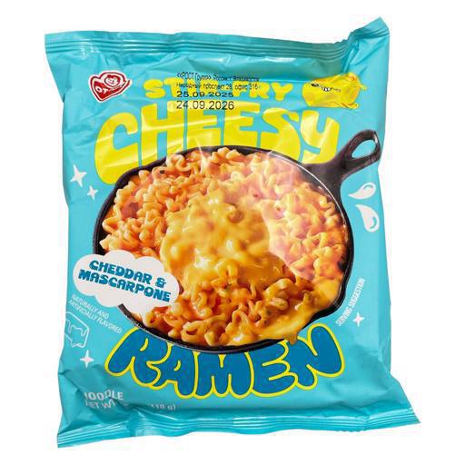 Рамен «Ottogi» со вкусом сыра Чеддер и Маскарпоне 110 г (Южная Корея)