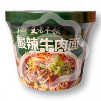 Рамен со вкусом говядины в кисло-остром соусе 130 г (Китай) 1/12