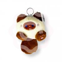 Брелок котик-лапки коричневый