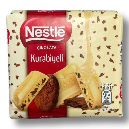 Шоколад «Nestle» белый с какао печеньем 60 г (Турция)