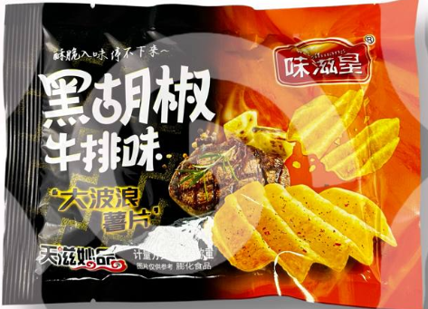 Чипсы WEIZIHUANG со вкусом стейка 18 г