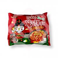 Лапша пшеничная с острым соусом кимчи и курочкой 135 г (Корея)