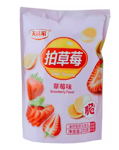 Чипсы DAUTASTEHOME "Shoot Strawberry" со вкусом клубники 270 г
