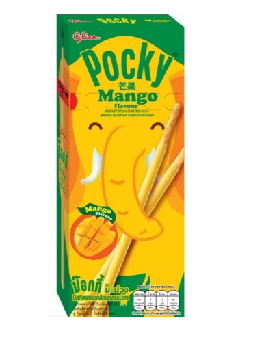 Печенье «Pocky» в глазури со вкусом манго 25 г (Таиланд) 1/10/120