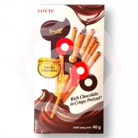 Палочки печенье «Lotte» с начинкой ванильный шоколад 40 г (Вьетнам) 1/10/60