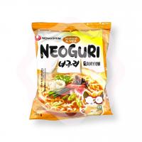 Рамен с пшеничной лапшой с слабо-острым бульоном и вкусом морепродуктов 120 г (Корея)