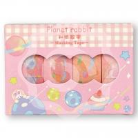 Набор декоративного скотча «Planet Rabbit» розовый