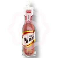 Фруктовый напиток «Leqibin» со вкусом клубники с кусочками кокоса 180 мл (Китай)