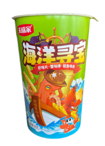Чипсы TIANWEIJIA со вкусов трех видов морепродуктов 200 г