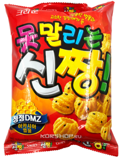 Чипсы NONGSHIM со вкусом мёда и черного кунжута 120 г